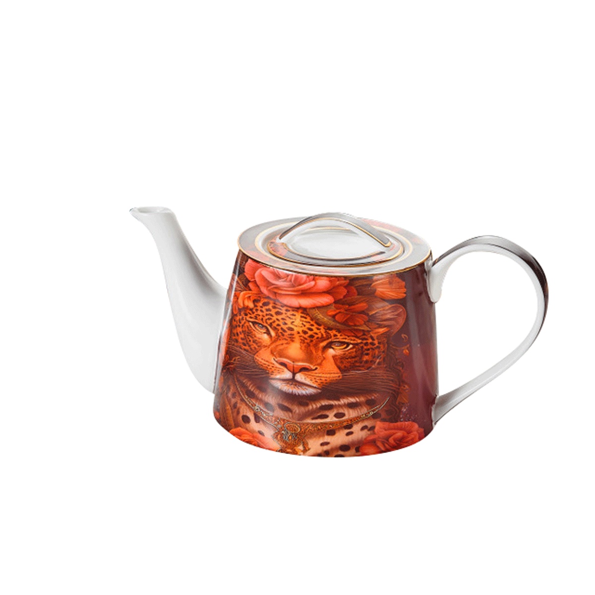 Kanne Porzellan 1,3 l - Pompös-Kollektion Dekor Leopard 20F4FB6E-395B-40A8-88EC-48303B9E3D06.jpg