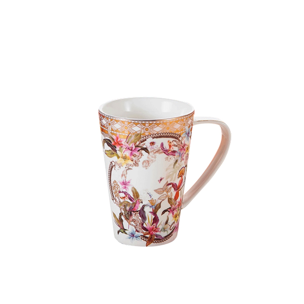 Becher Porzellan 0,35l  Pompös Kollektion Dekor Dschungel grün 4BEF1705-30F5-4C64-A43F-B10877CD34B4.jpg