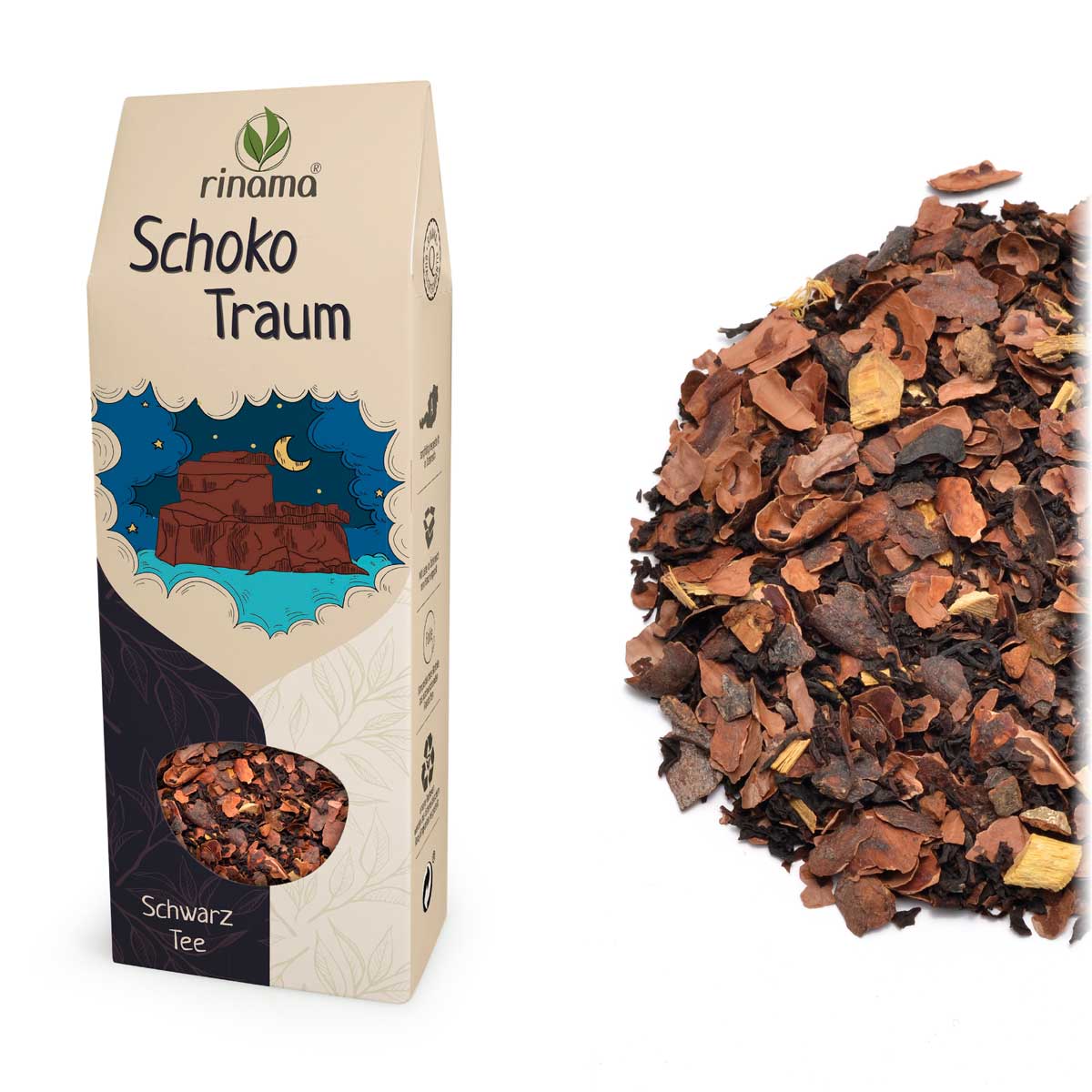 Schokotraum 85 g/Pkg natürlich aromatisierte Schwarzteemischung CF53F812-0EB6-4F3F-B6FD-AFD7D44BBCFC.jpg